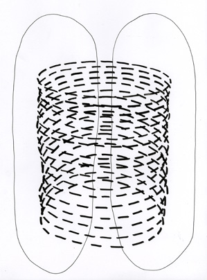 Lennart Oskar Schreiber, o.T., Lackstift, ca. 30x40cm  2013